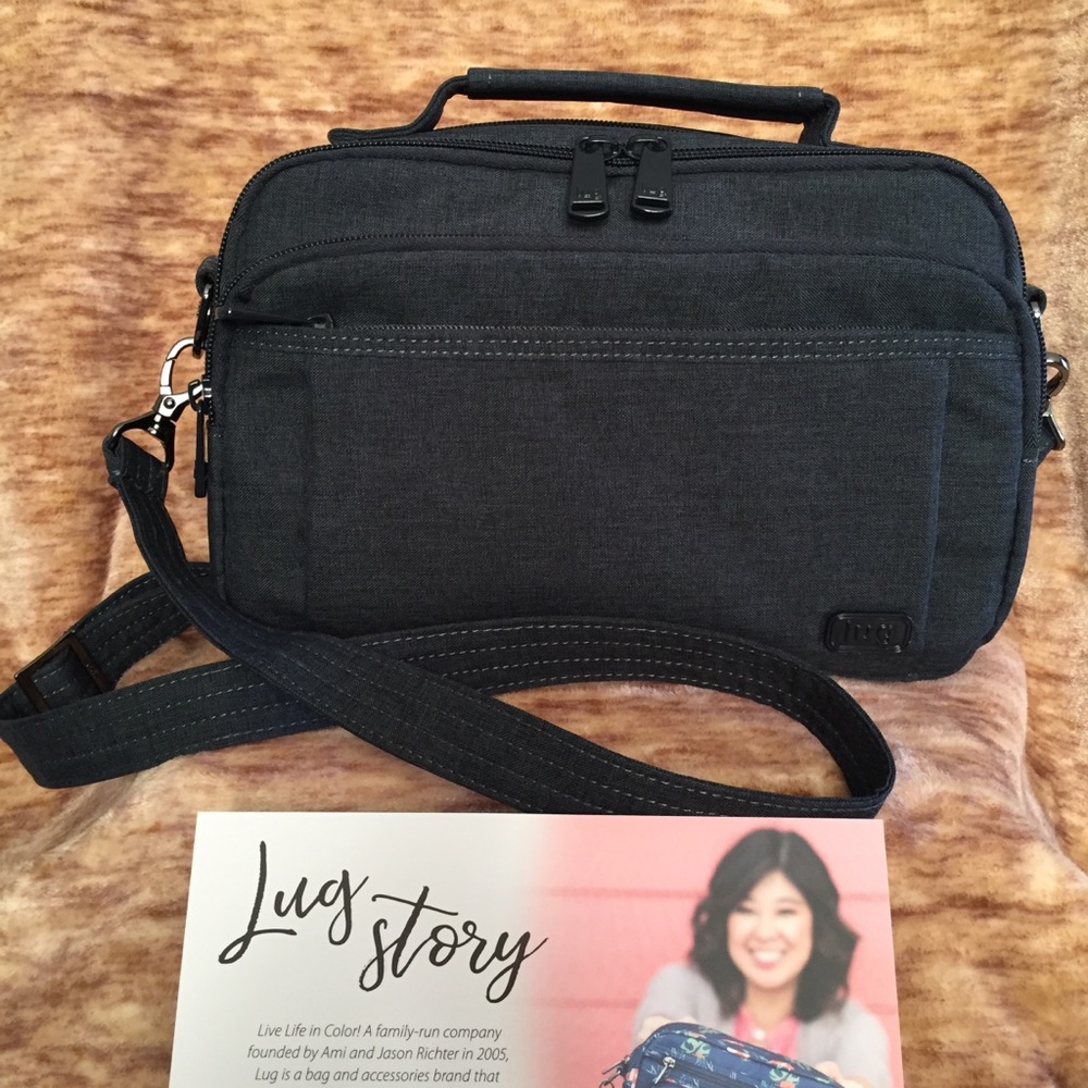 Lug Heather Indigo Scoop Crossbody EUC